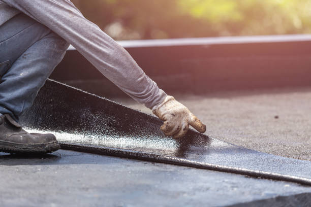 Professional Basement Waterproofing technician working in Secaucus, NJ